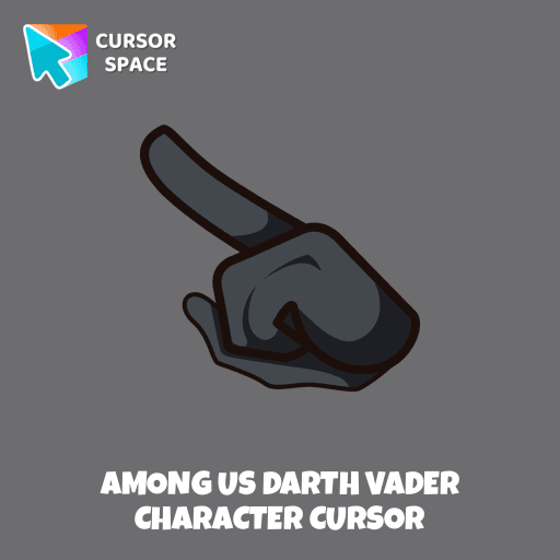 Among Us Darth Vader Character cursor arrow cursor